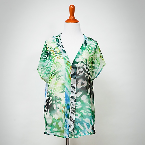 Multi-colored Leopard print shirt - Picture 1 of 4